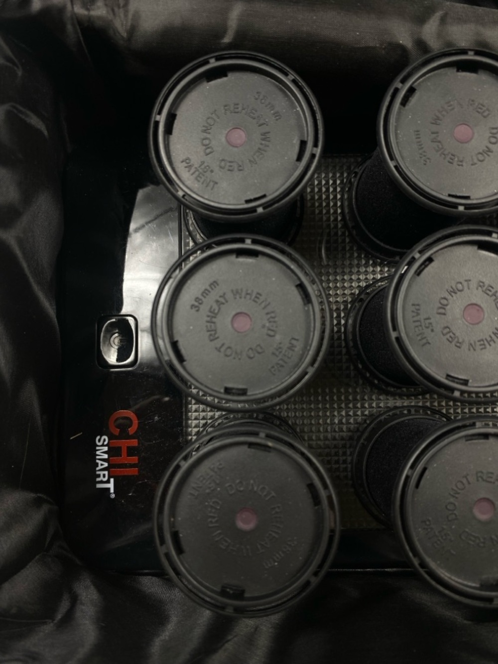 CHI Smart Electric Hot Rollers Set Black with 6 Clips and Carrying Case - Picture 4 of 7
